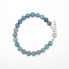 Bracelet en Agate bleue 8mm