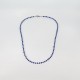Collier en Lapis Lazuli Afghanistan A+, perles rondes facettées 4mm