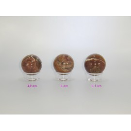 Sphère en Jaspe Bréchique ou Breschia ≈3,9 cm