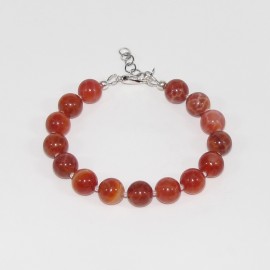 Bracelet en Agate de Feu 10mm