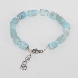 Bracelet en Larimar de Madagascar naturel