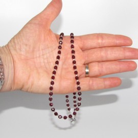 Collier en Grenat naturel 4mm