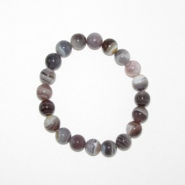 Bracelet en Agate du Botswana 10mm A+