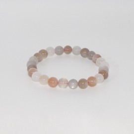 Bracelet en Pierre de Lune d'Inde ≈8,4 mm AA (1)