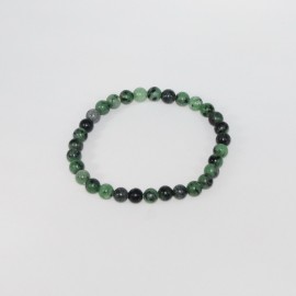 Bracelet en Zoisite à rubis de Tanzanie ≈ 6,3 mm A