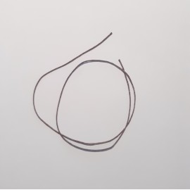 Cordon en coton ciré brun 100 cm x 1mm environ