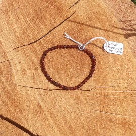 Bracelet en Grenat Hessonite des Etats Unis 4mm A+