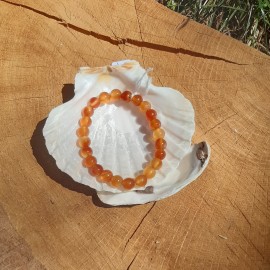 Bracelet en Cornaline du Brésil 8mm A