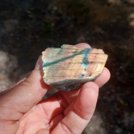 Labradorite de Madagascar 1 face polie