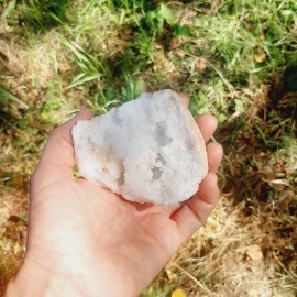 Morceau de géode de Cristal de Roche